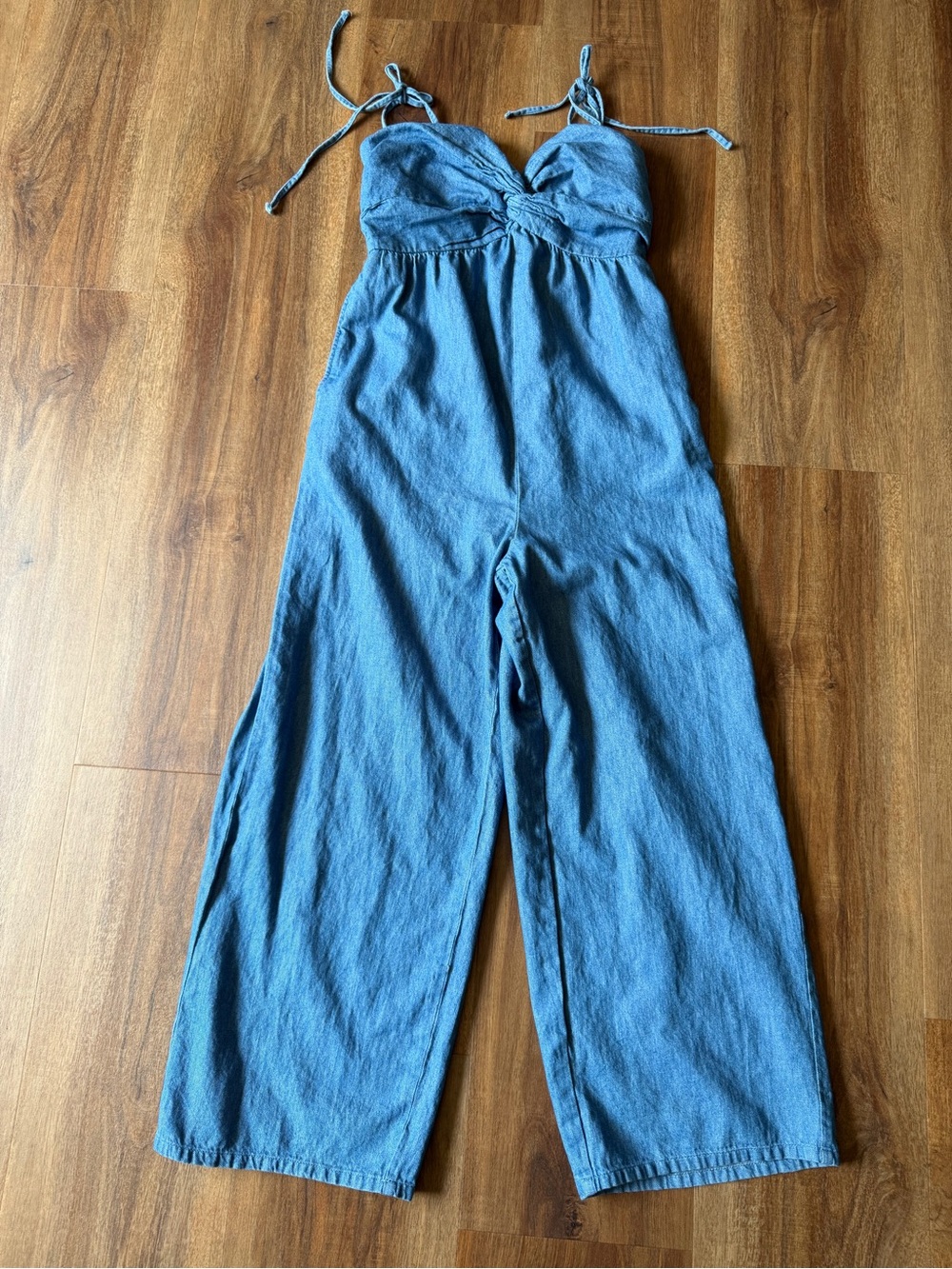 Old Navy Wide Leg Jumpsuit with Tie Straps